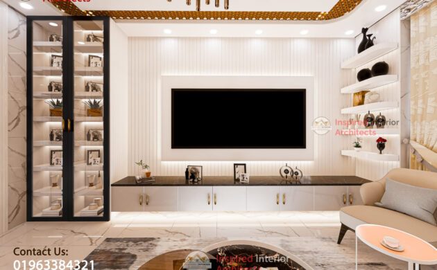 Livingroom interior design and decoration. Banasree, Dhaka, Bangladesh.